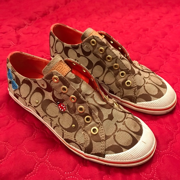 coach slip on tennis shoes